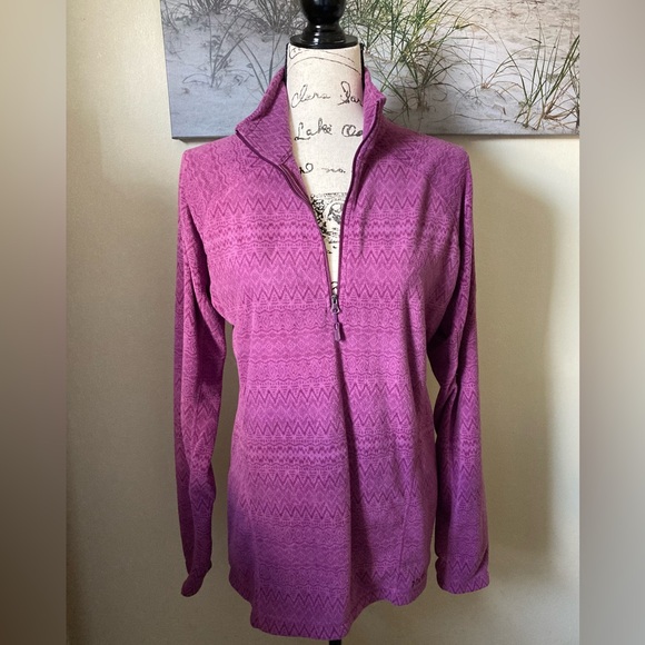 Marmot women’s purple 1/4 zip fleece lightweight pullover, hiking, size large - Picture 1 of 9